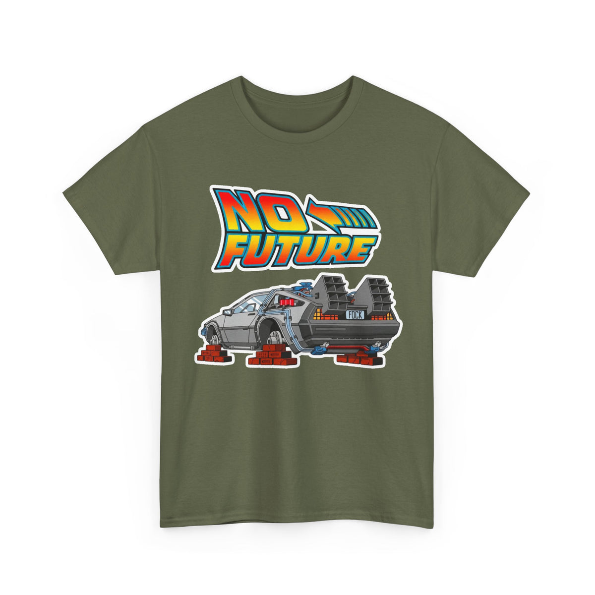 No Future DeLorean Cotton T-Shirt