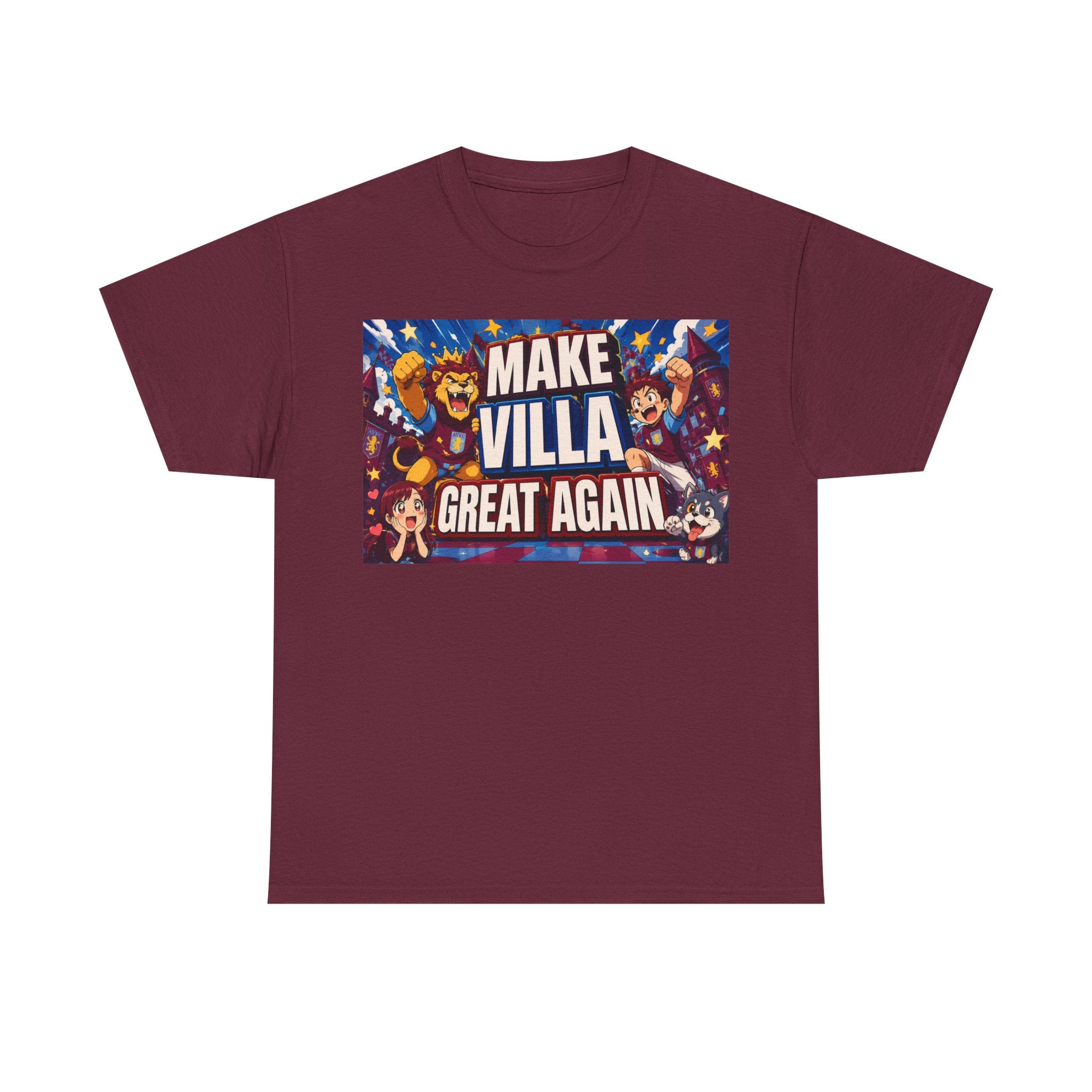 Aston VIlla Make Villa Great Again T-Shirt — Funny Political Parody Tee