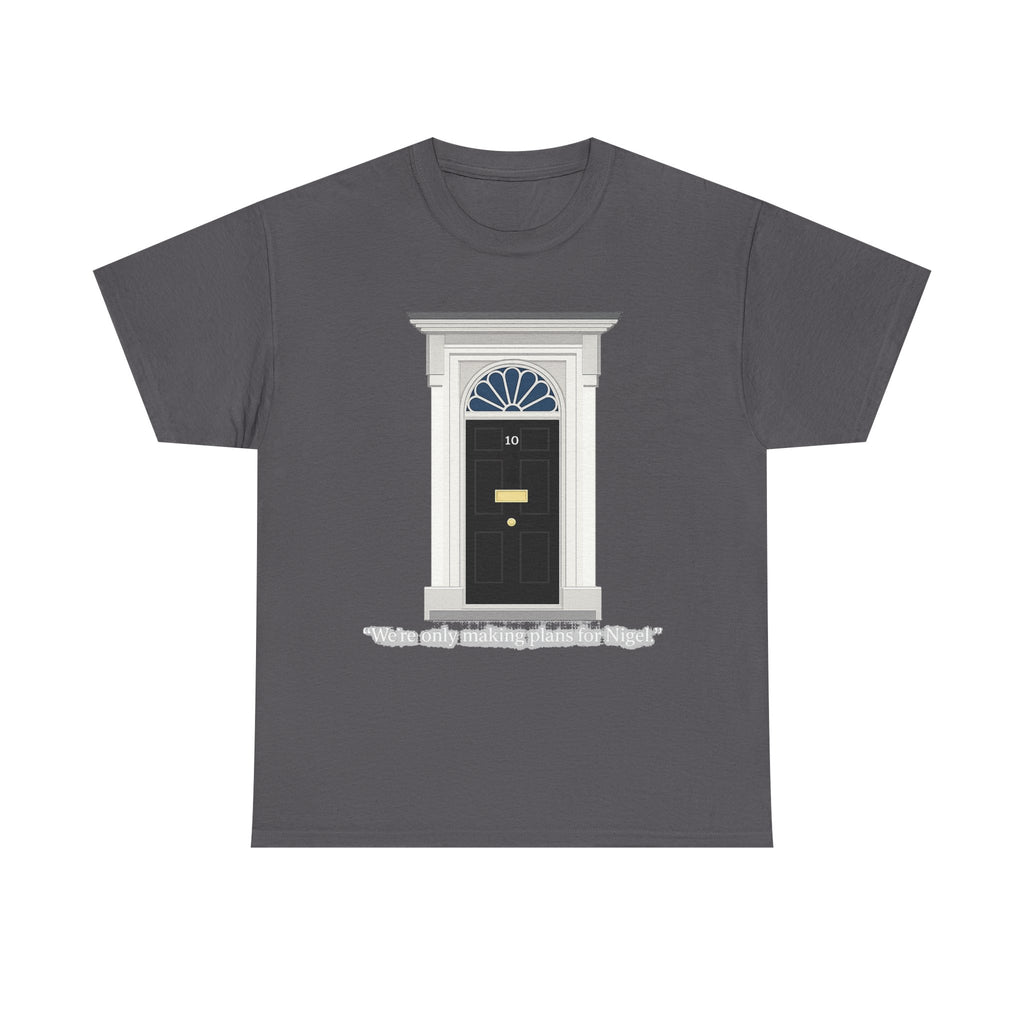 Doorway Graphic Tee — 'With Only a Knocking, who will be Might?' Black T‑Shirt