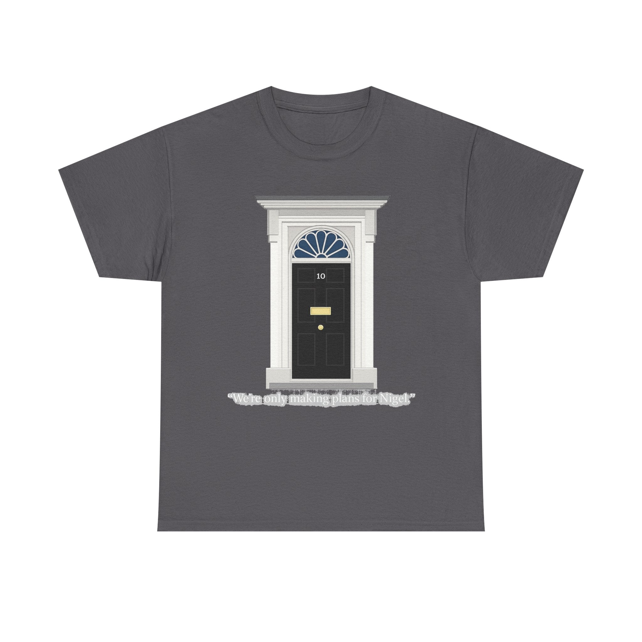 Doorway Graphic Tee — 'With Only a Knocking, who will be Might?' Black T‑Shirt
