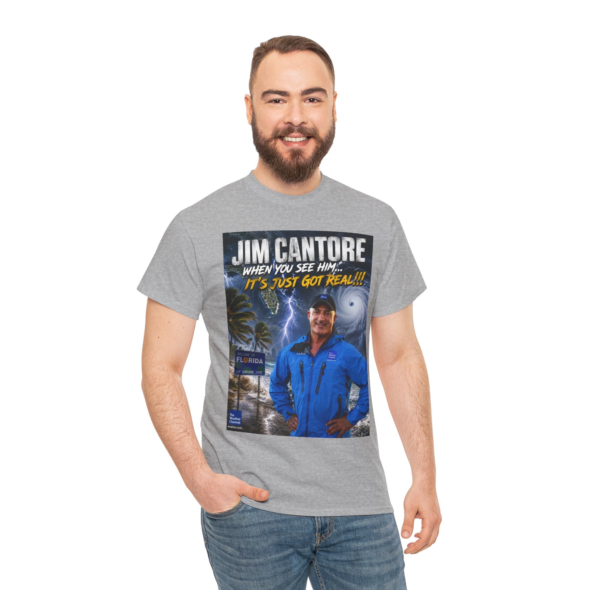 Jim Cantore "It's Just Got Real" Hurricane T-Shirt