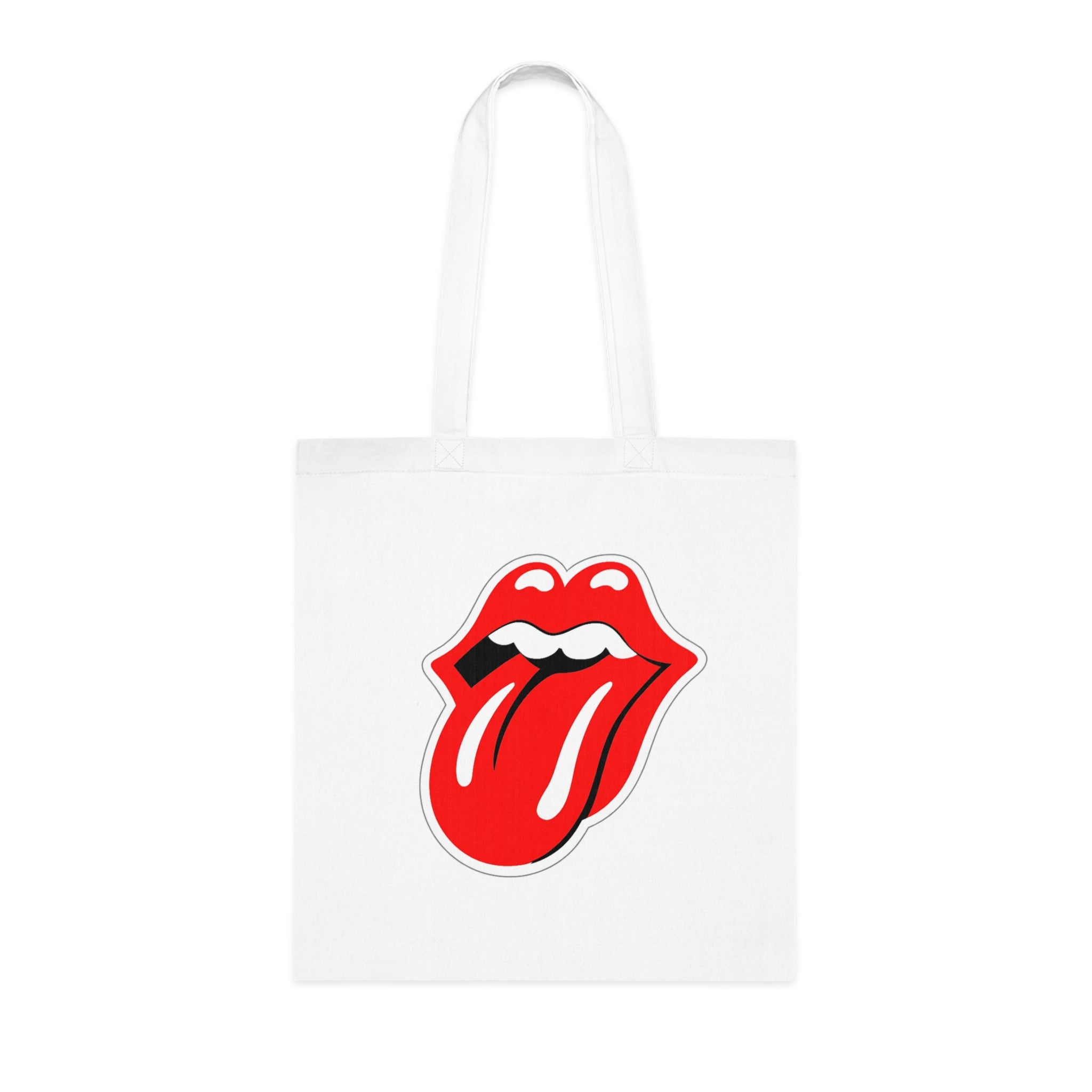 Rock Red Tongue Graphic Tote Bag