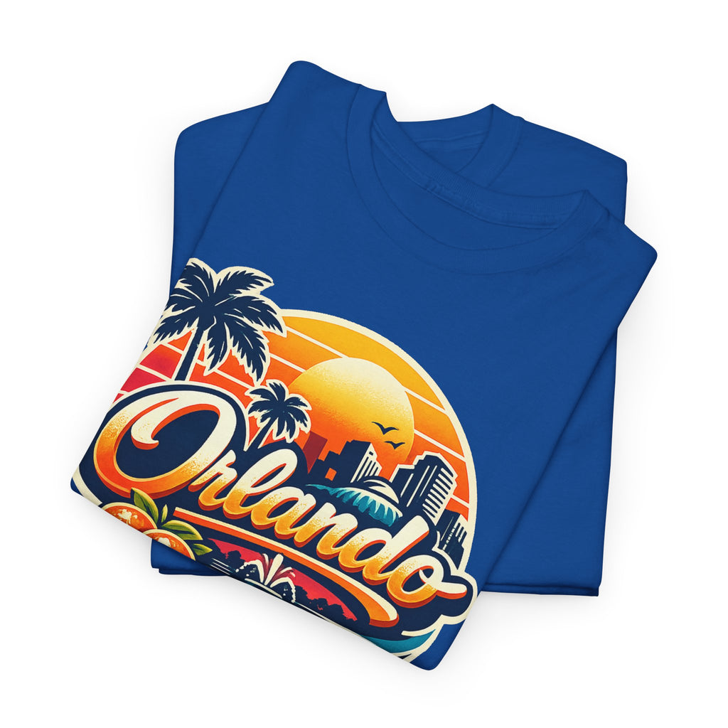 Orlando Retro Sunset T-Shirt — Vintage Florida Vacation Tee