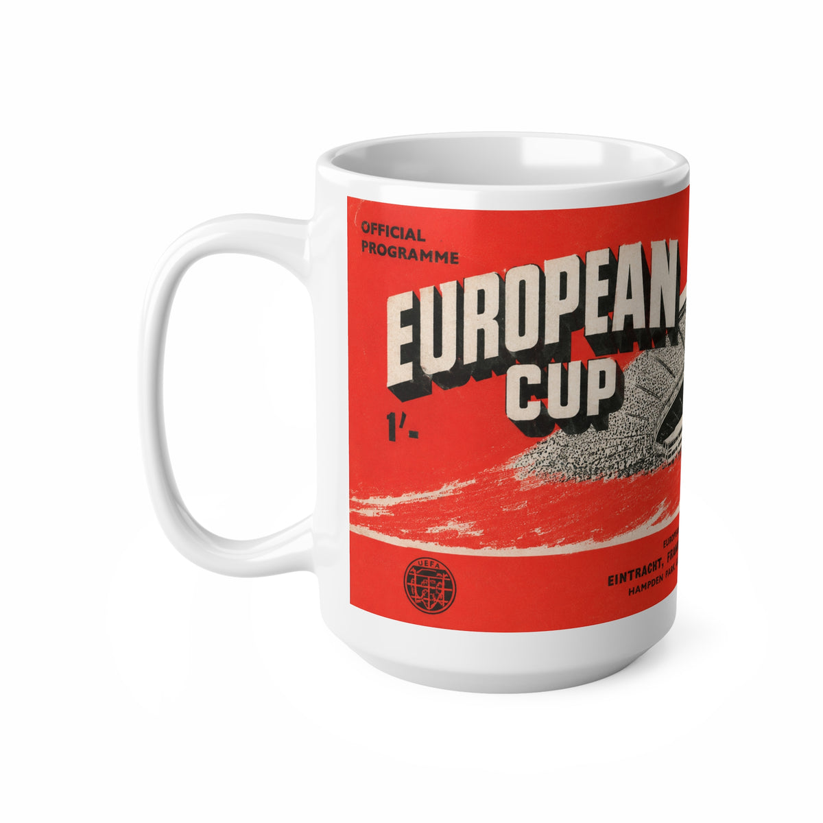1960 European Cup Final Programme Cover Inspired Ceramic Mug - (11oz/15oz)