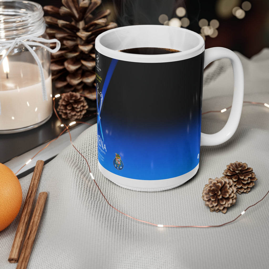 2004 UEFA Champions League Final Programme Cover inspired Ceramic Coffee Mug (11oz/15oz)