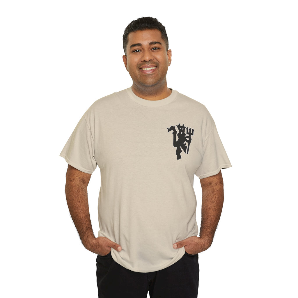 Manchester United Devil Cotton T-Shirt – Retro Trident Football Crest Tee