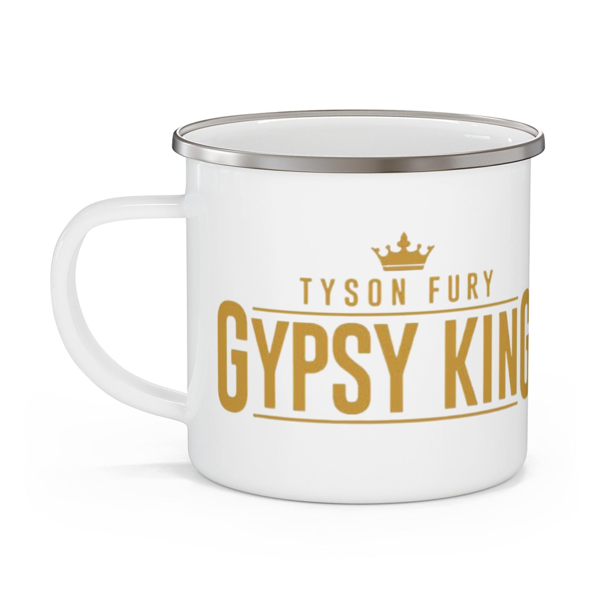 Gypsy King Enamel Camping Mug – Tyson Fury Fan Coffee Cup