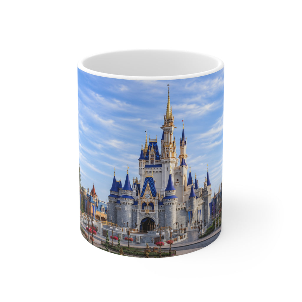 Walt Disney World Magic Kingdom Castle Skyline Ceramic Mug — Fantasy Theme Park Coffee Cup (11oz & 15oz)