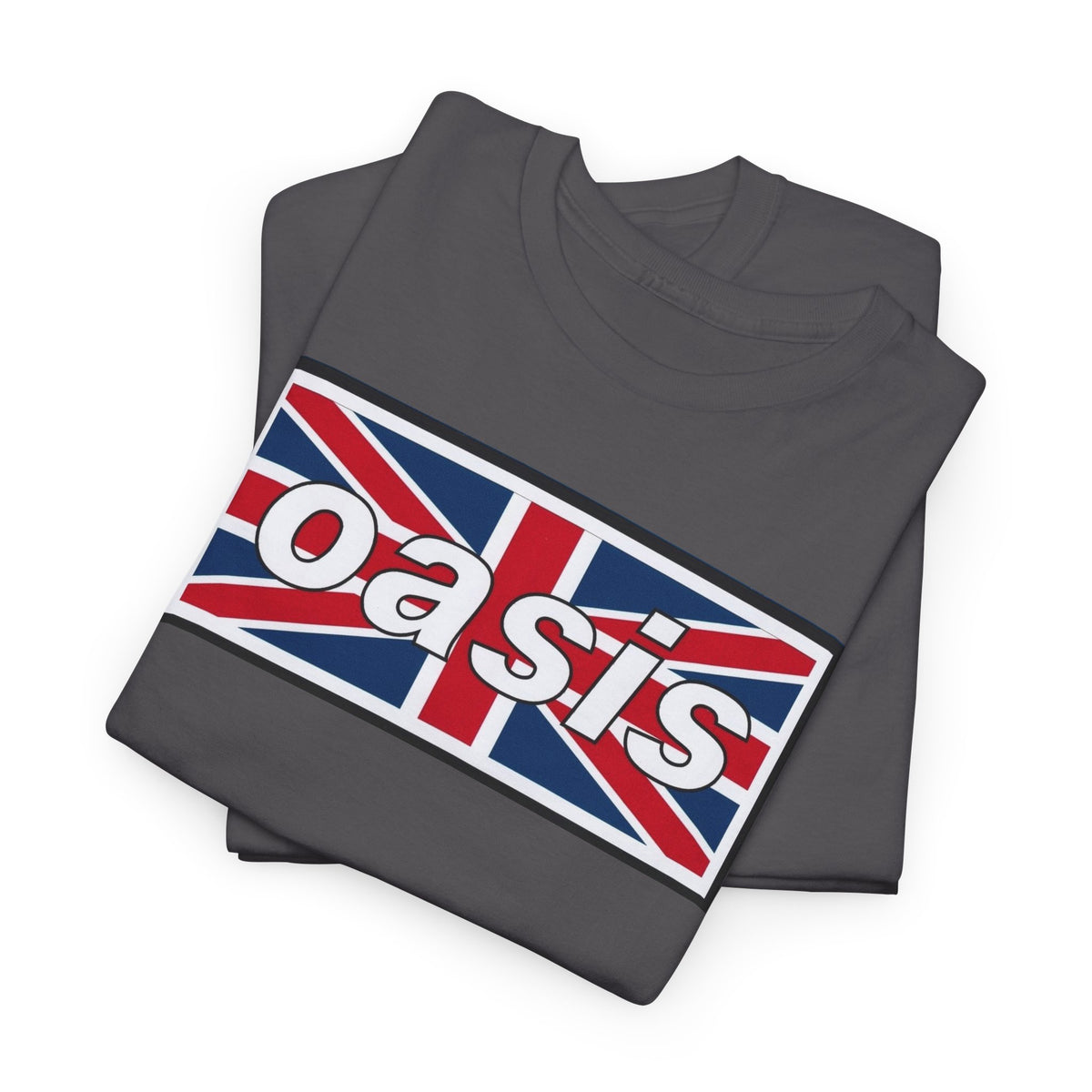 Oasis Union Jack Tee — British Rock Band Vintage-Inspired T-Shirt