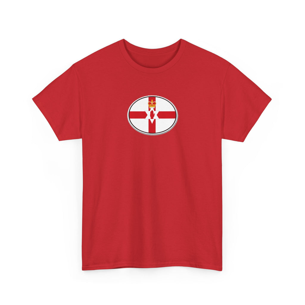 Northern Ireland Flag T‑Shirt — Small Oval Emblem Votton T-Shirt