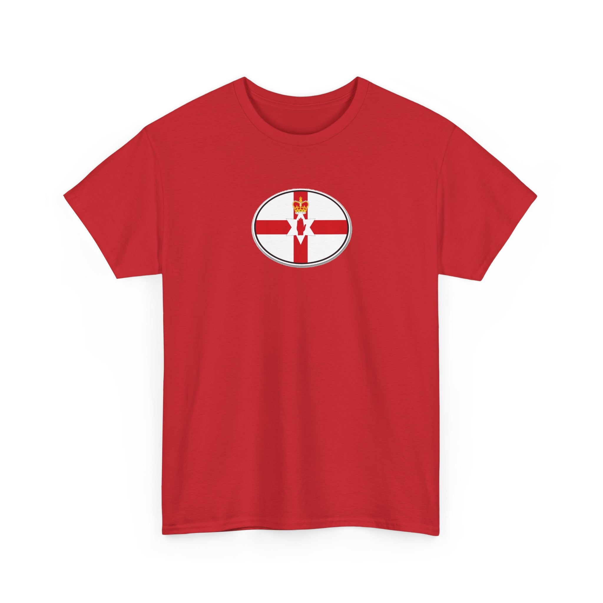 Northern Ireland Flag T‑Shirt — Small Oval Emblem Votton T-Shirt