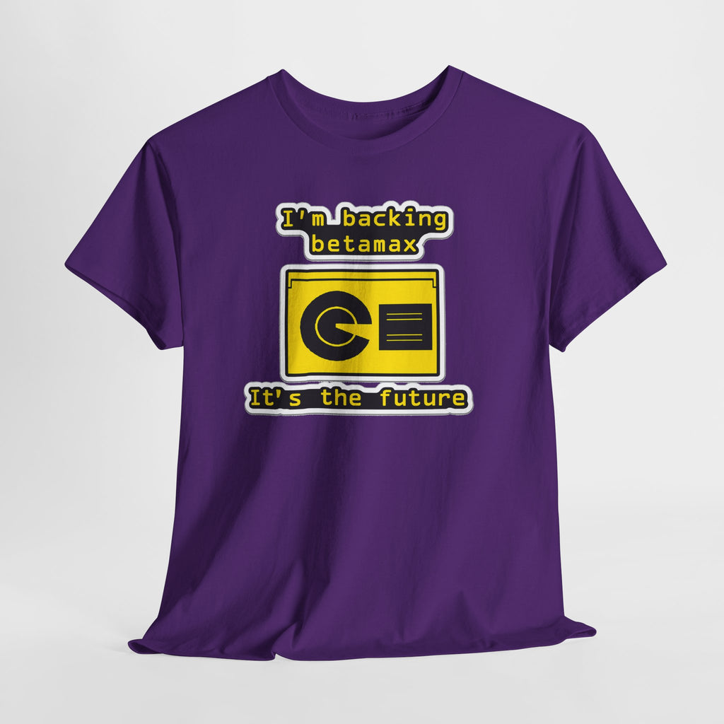 Betamax Retro Tee — "I’m backing betamax, it’s the future" Vintage Cassette T-Shirt