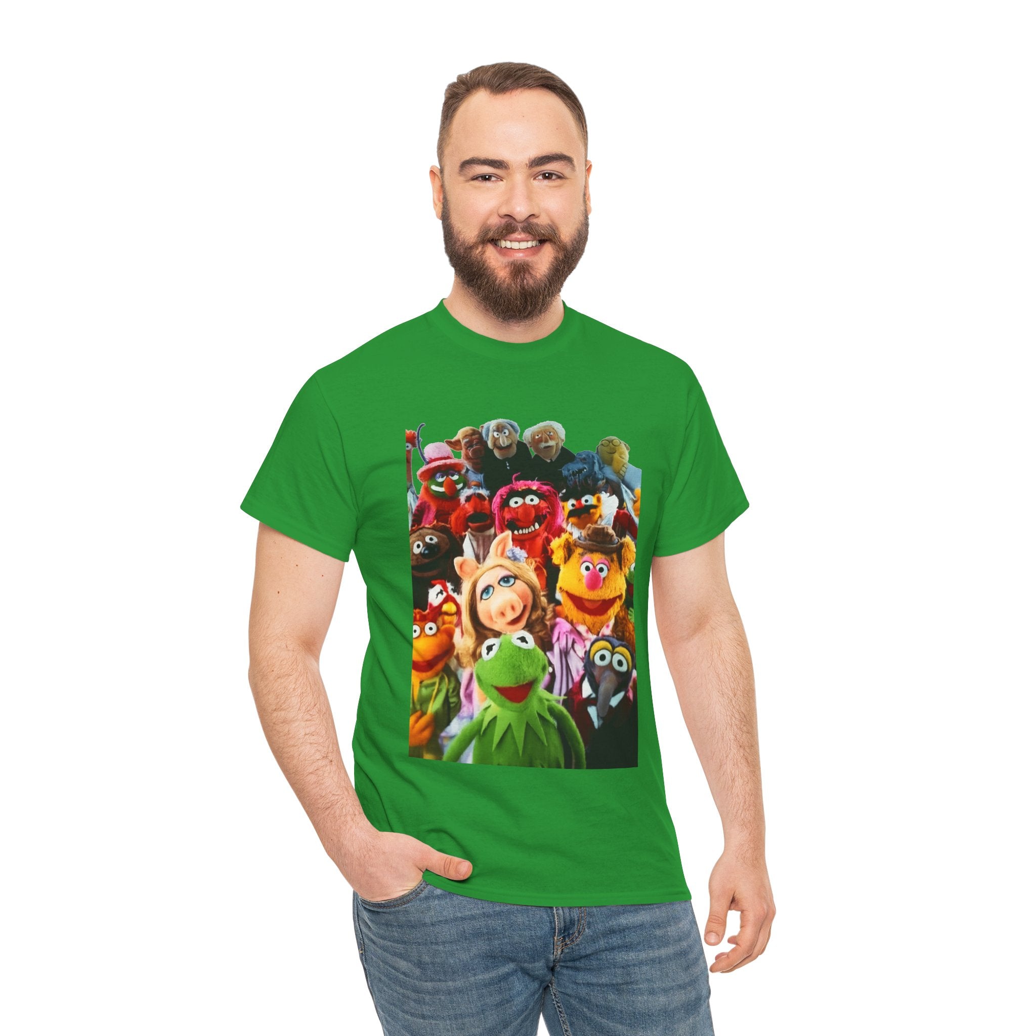 Muppets Puppet Ensemble Graphic Tee — Fun Family Cartoon Shirt