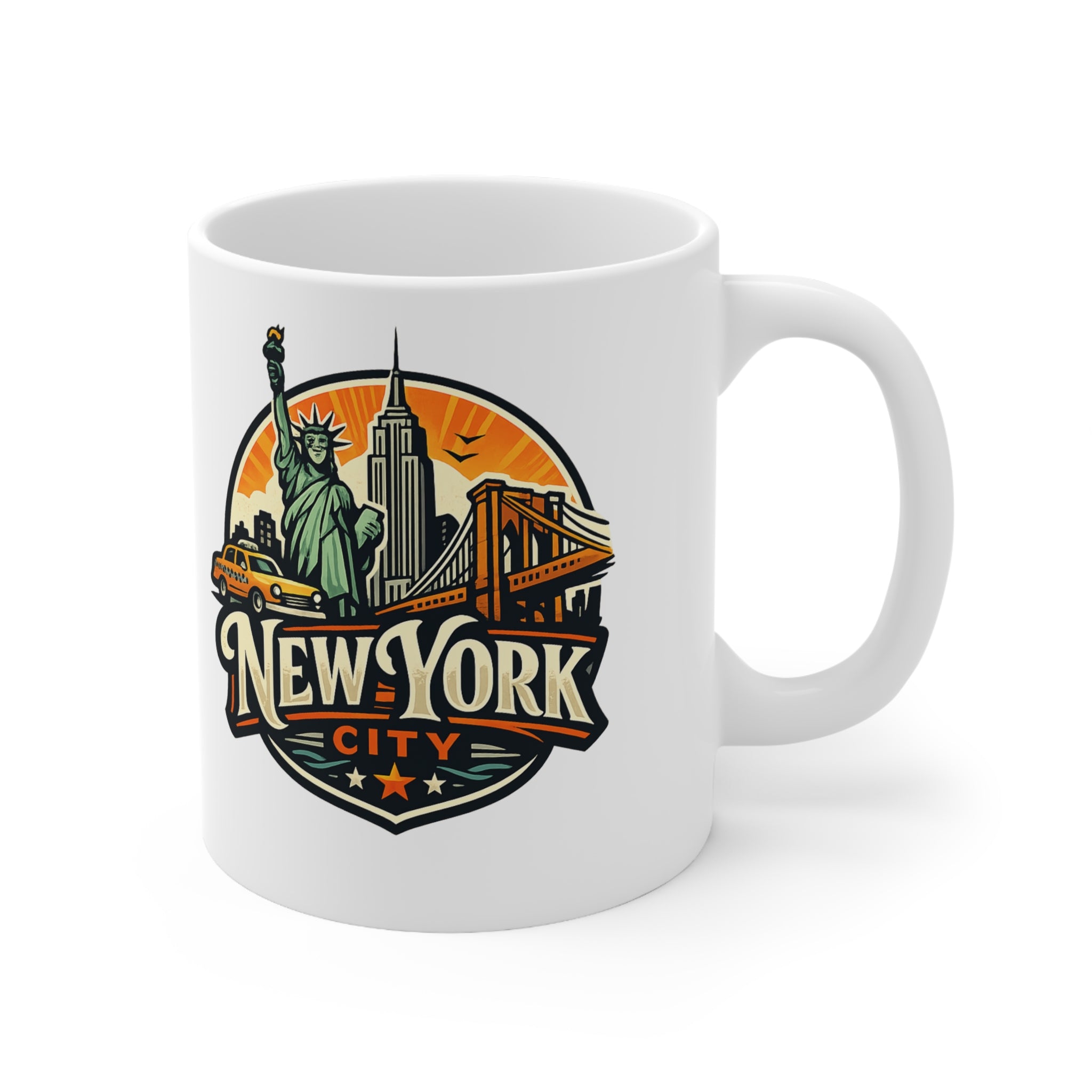 New York City Ceramic Coffee Cups, 11oz, 15oz