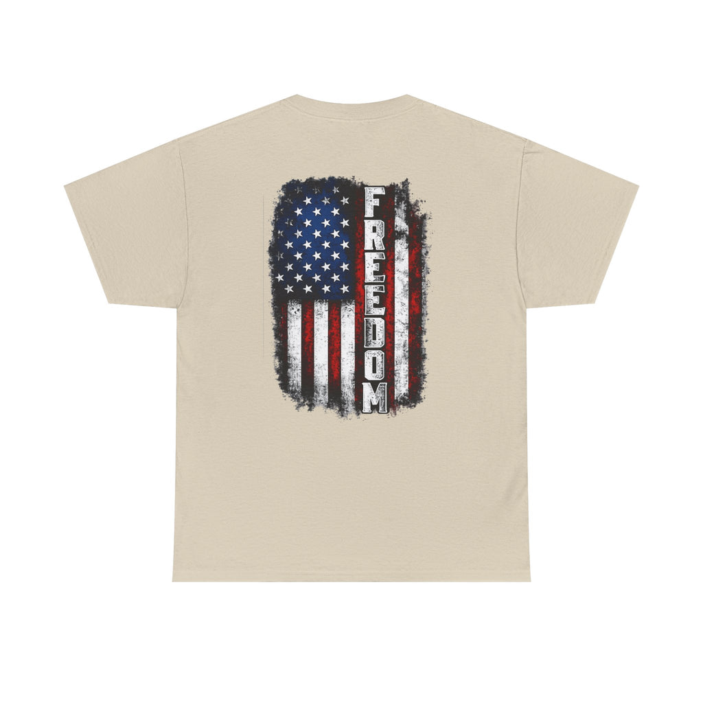 Freedom American Flag T-Shirt — Distressed USA Patriotic Tee