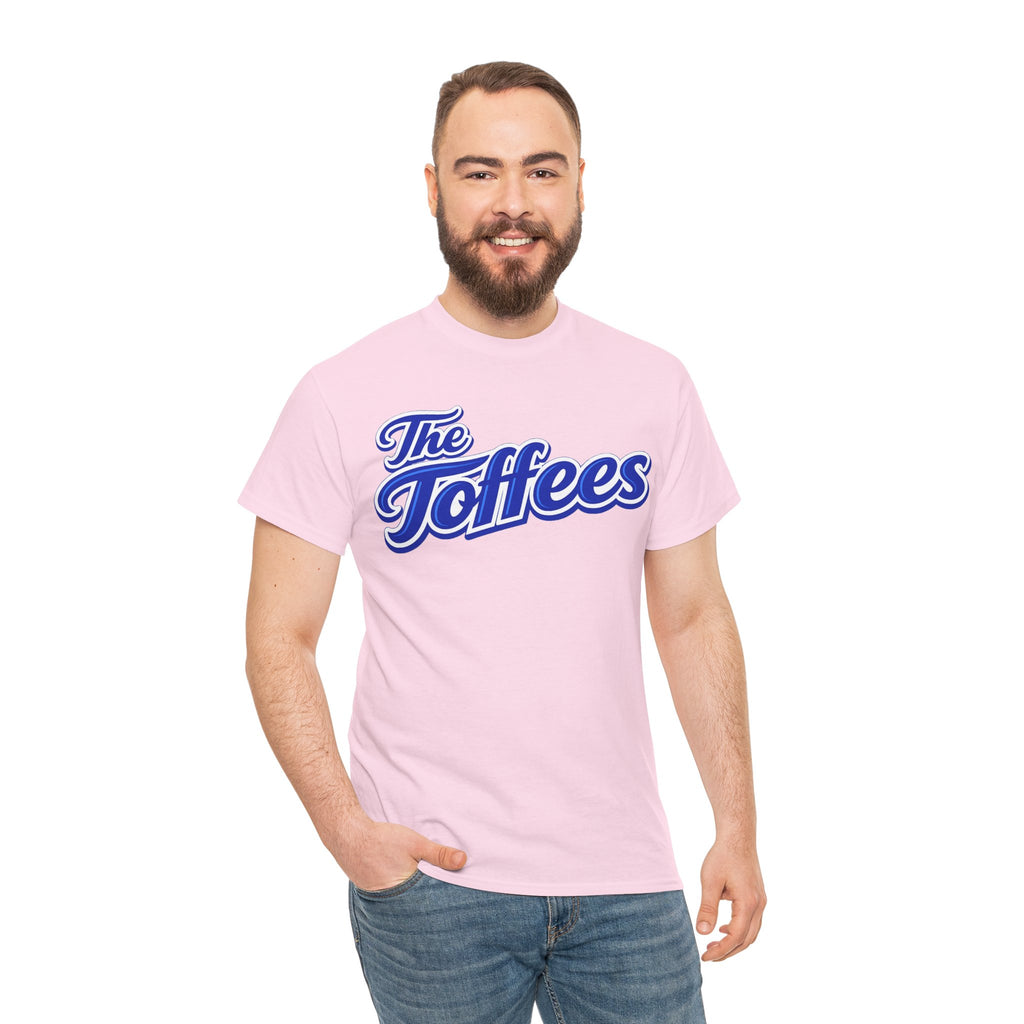 The Toffees Script Tee — Vintage Blue Logo T-Shirt
