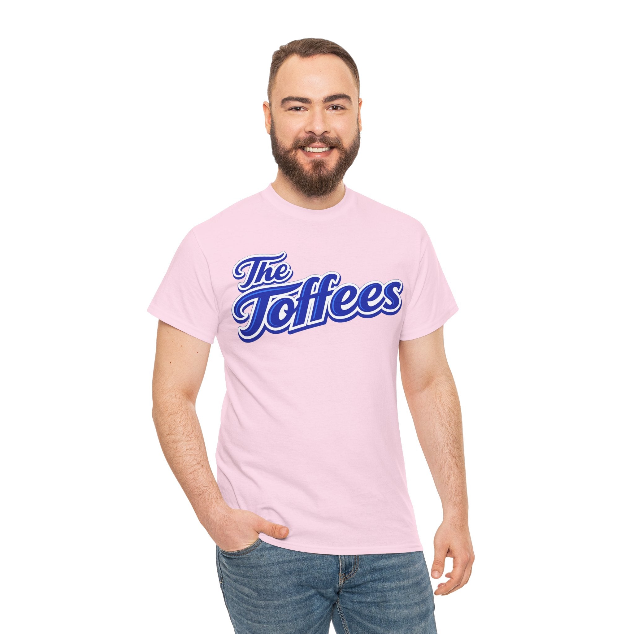 The Toffees Script Tee — Vintage Blue Logo T-Shirt