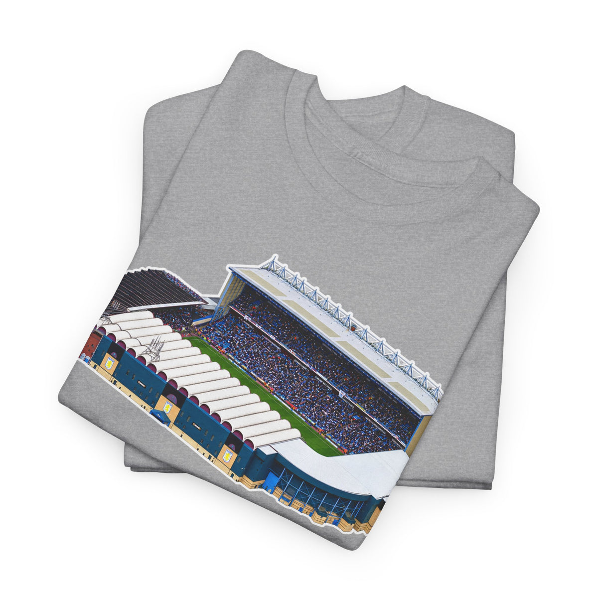 Manchester City Maine Road Stadium Illustration T‑Shirt — Vintage Football Arena Graphic Tee