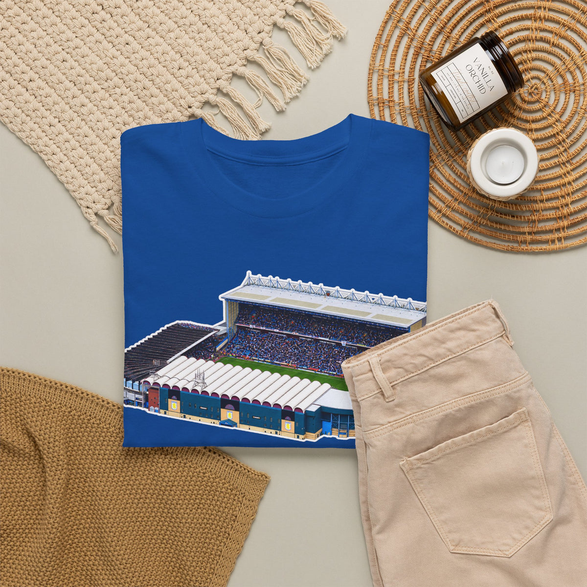 Manchester City Maine Road Stadium Illustration T‑Shirt — Vintage Football Arena Graphic Tee
