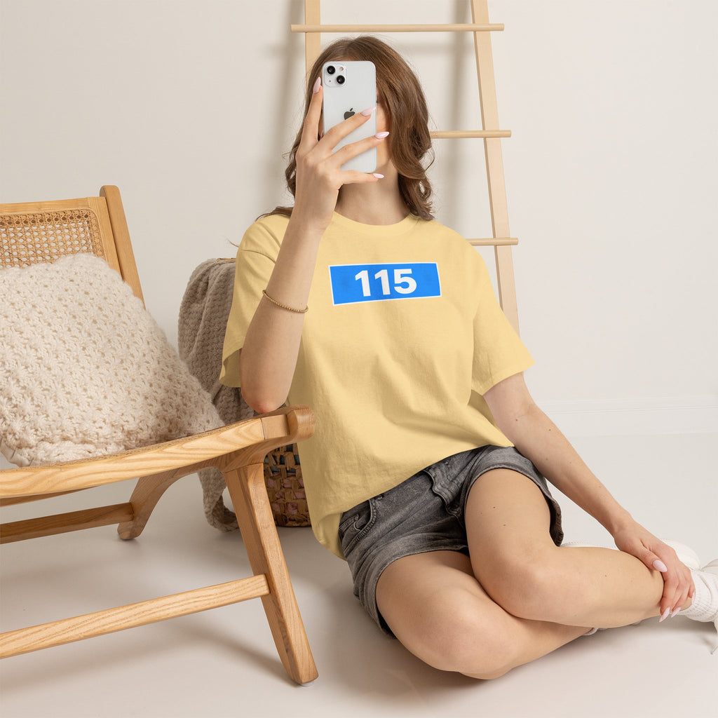Manchester City 115 Inspired Minimalist Graphic Cotton T-Shirt