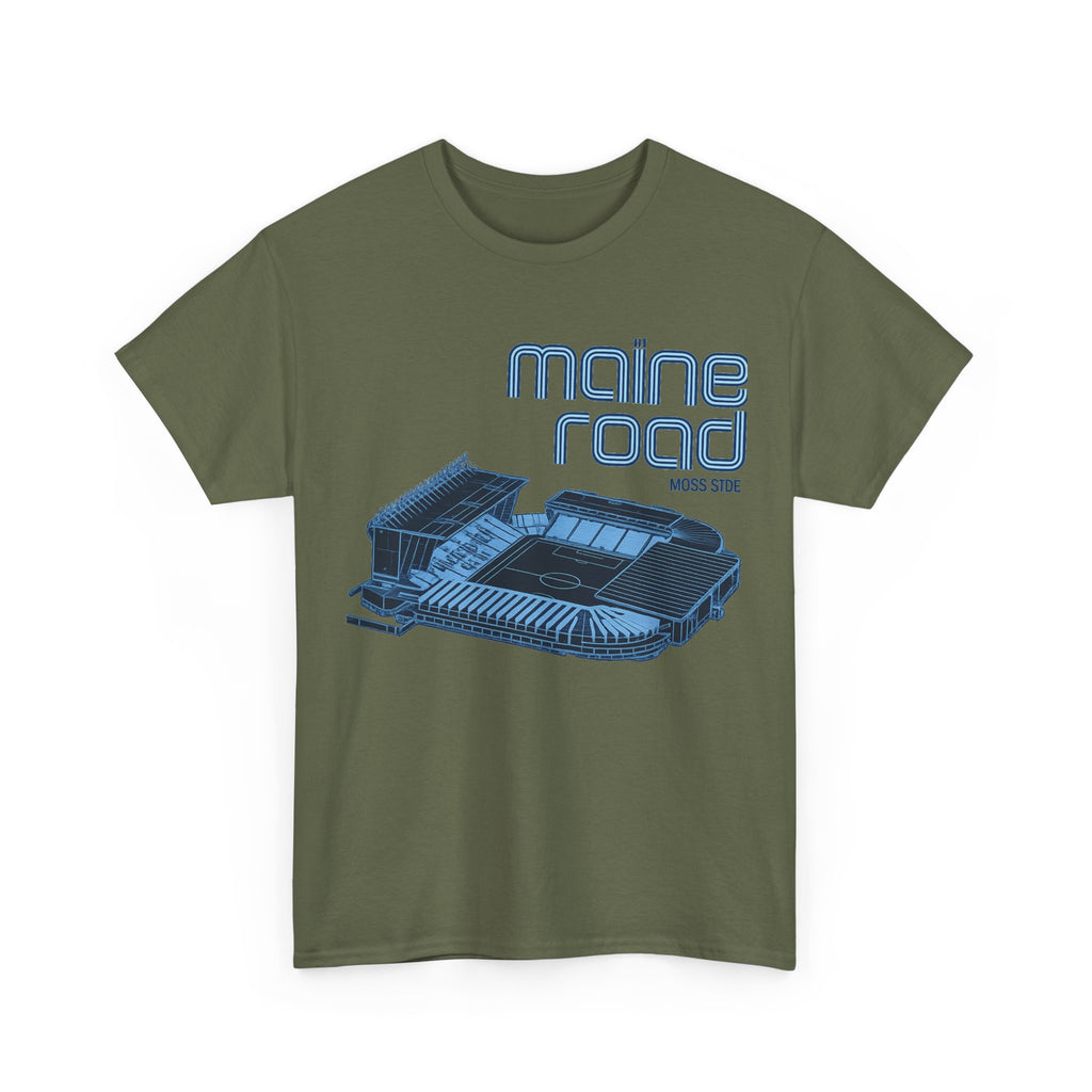 Maine Road Retro Stadium Tee — Vintage Football Arena Graphic Shirt