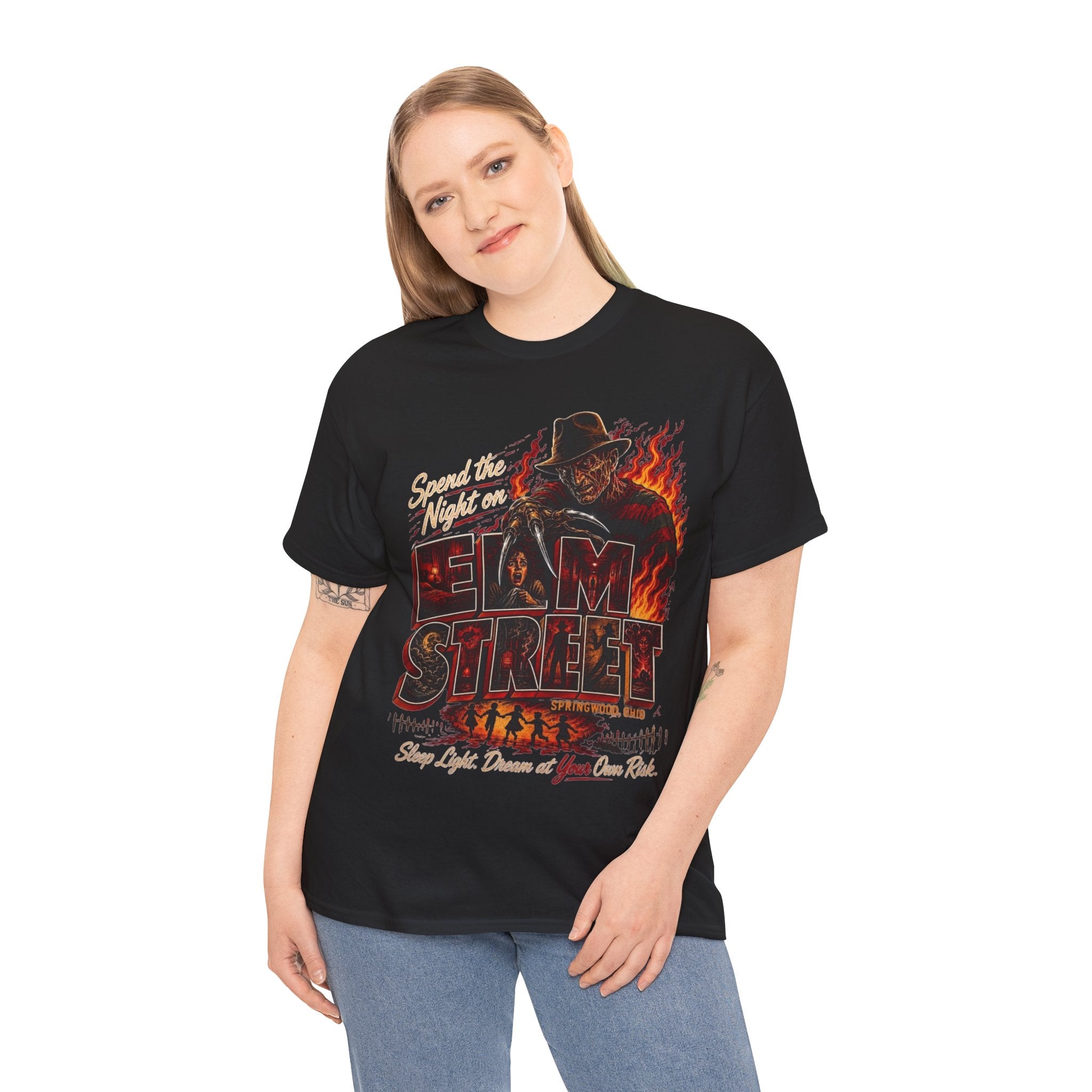 Elm Street Horror Tee — Retro Freddy Krueger Movie Shirt
