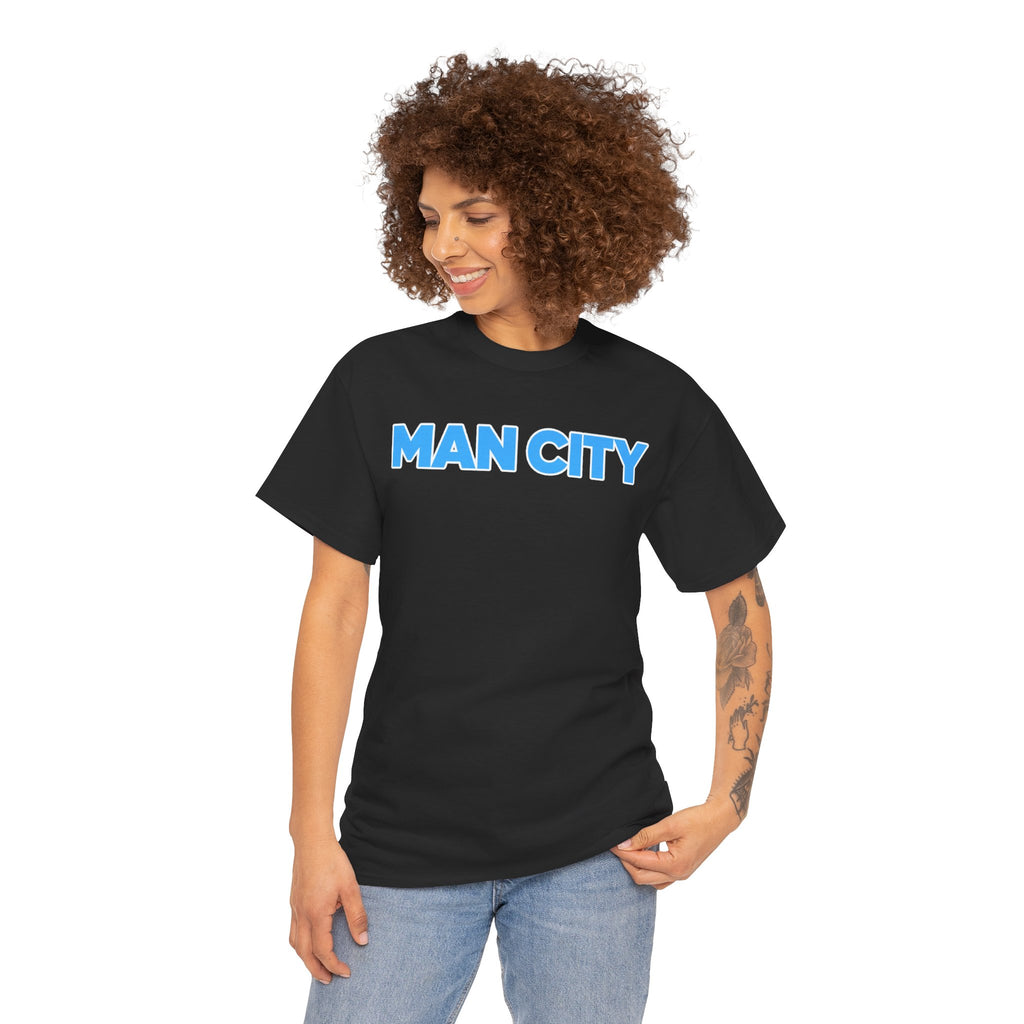 Man City Cotton T‑Shirt — Minimal Football Fan Tee