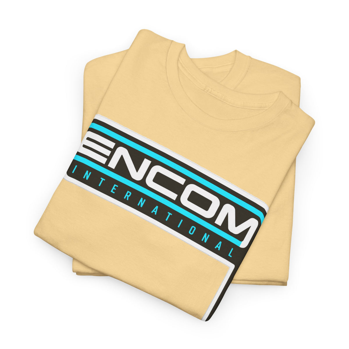 ENCOM International Logo Cotton T-Shirt — Retro Tech Gaming Tee