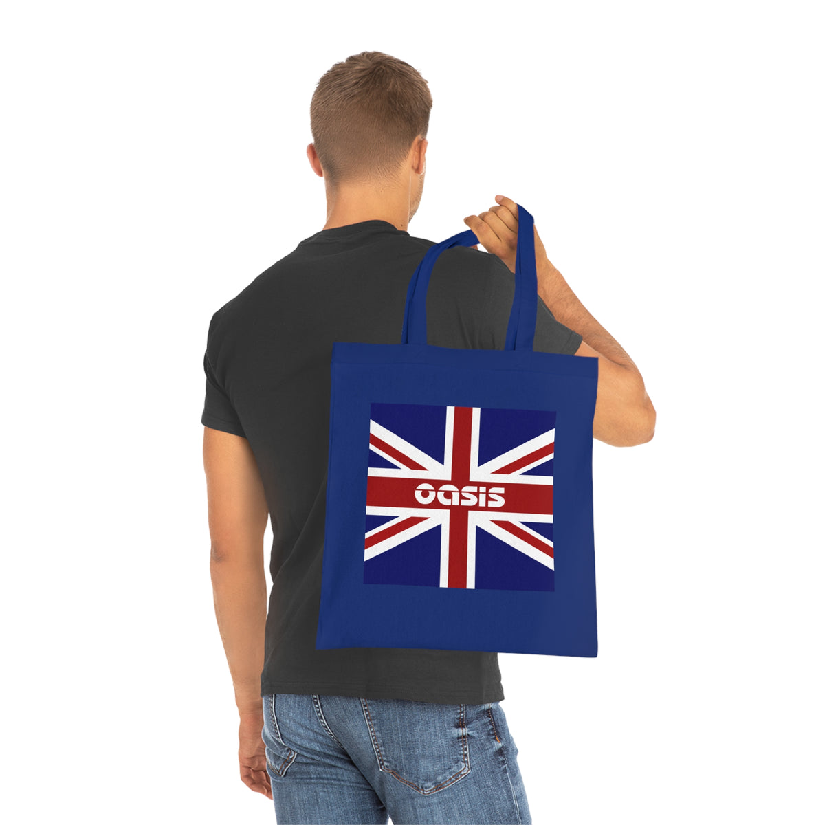 Union Jack Oasis Tote Bag — British Flag Cotton Shopper