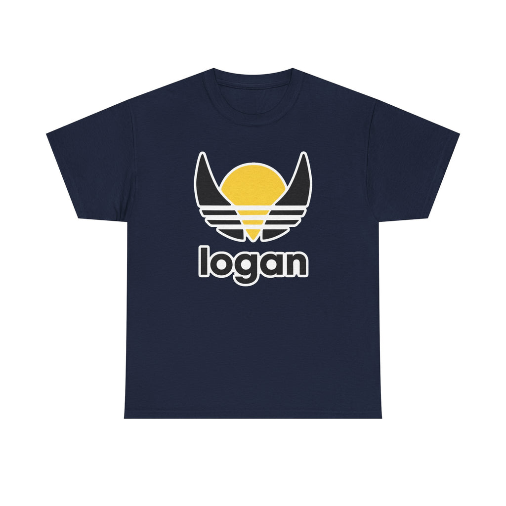 T‑Shirt — 'logan' Retro Sunrise Logo Cotton Tee