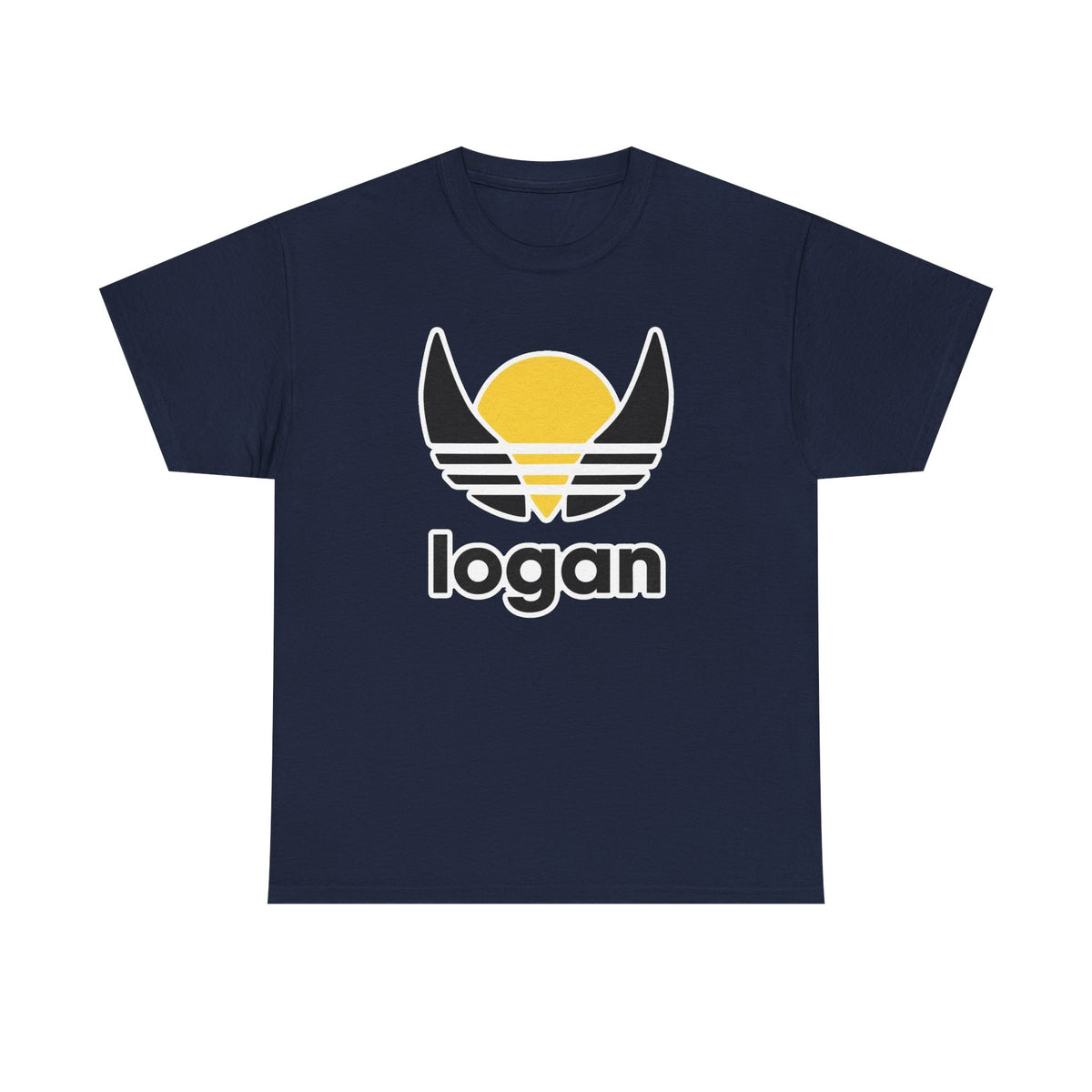 T‑Shirt — 'logan' Retro Sunrise Logo Cotton Tee
