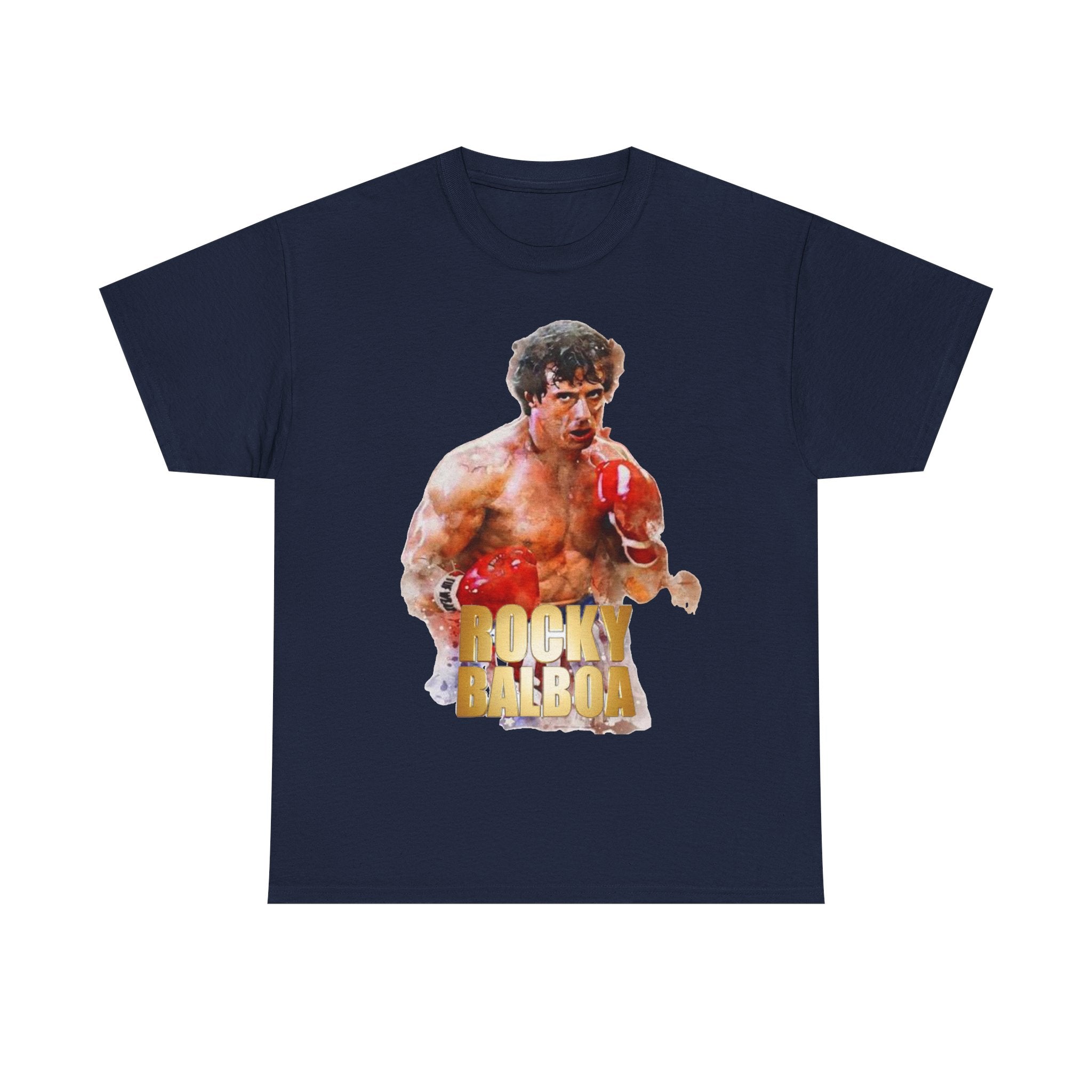 Boxing Rocky Balboa Graphic Tee – Retro Fighter Movie Shirt