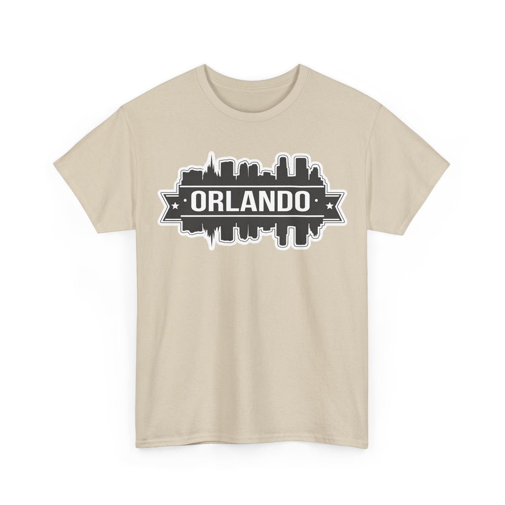 Orlando Skyline T-Shirt — Retro Badge Cityscape Tee