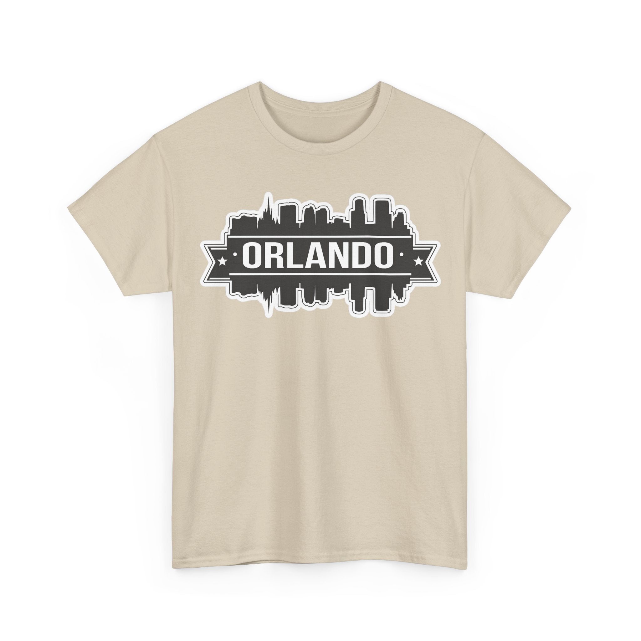 Orlando Skyline T-Shirt — Retro Badge Cityscape Tee
