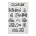 Didsbury Illustrated Waffle Tea Towel — Vintage Landmarks Kitchen Towel