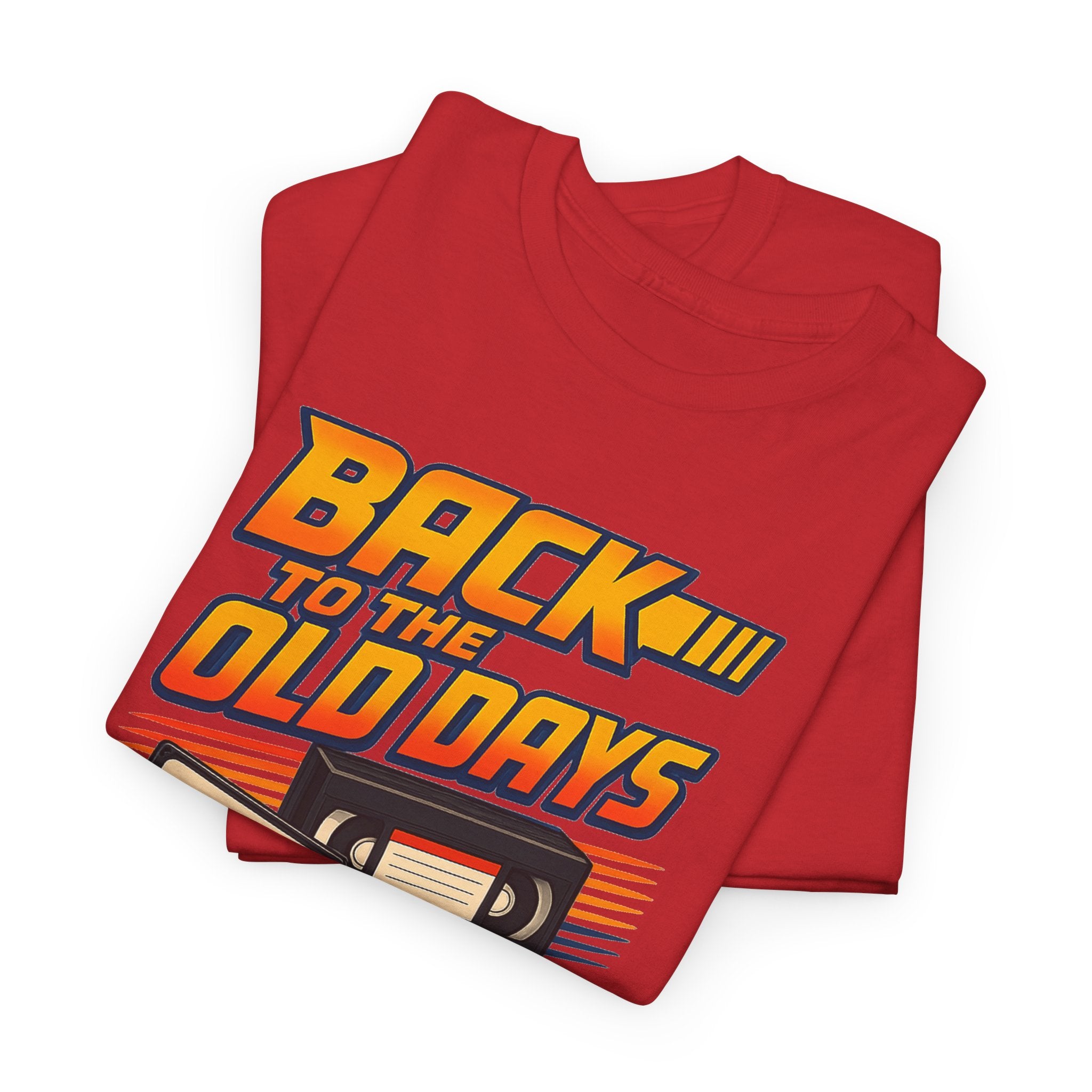 Back to the Old Days Tee – Retro Cassette & VHS Nostalgia T-Shirt