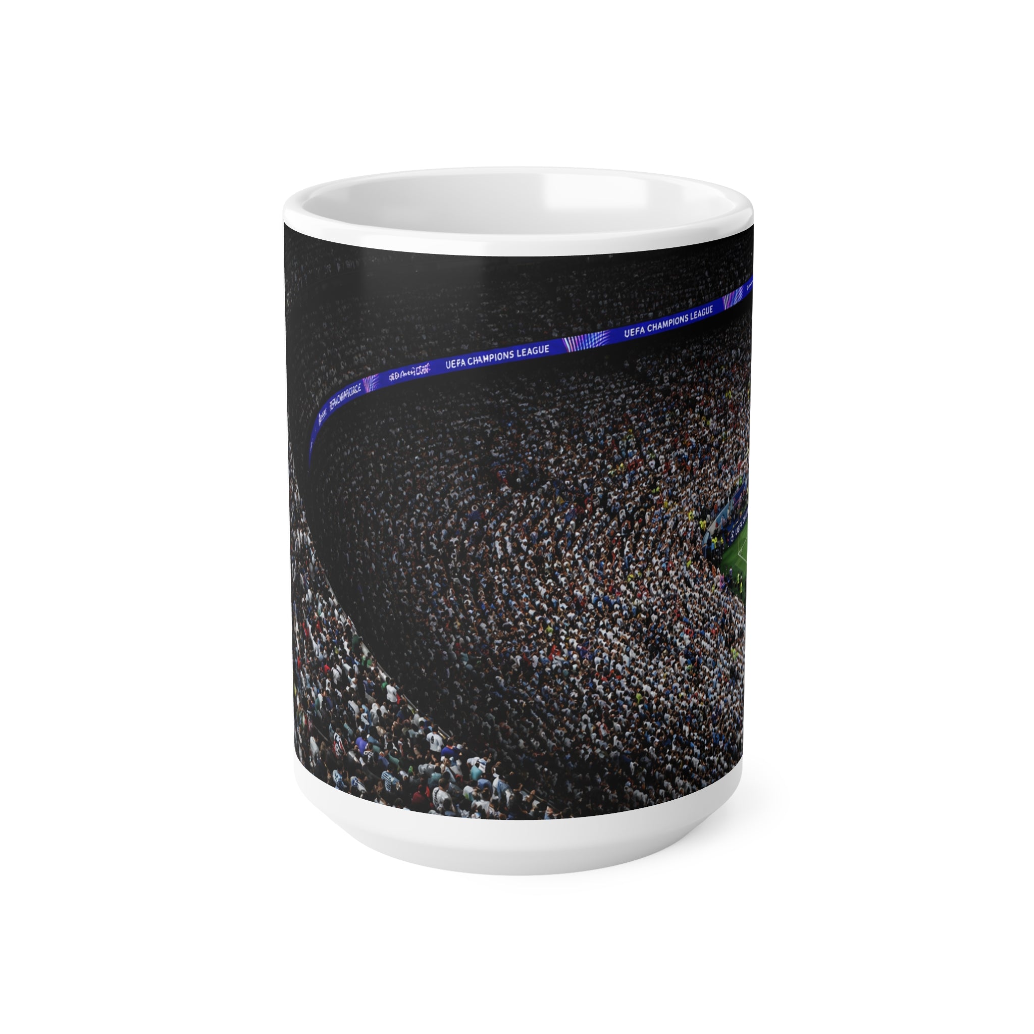 Missi at a Corner Stadium Crowd Panorama World Cup 2026 Ceramic Coffee Mug — 11oz & 15oz
