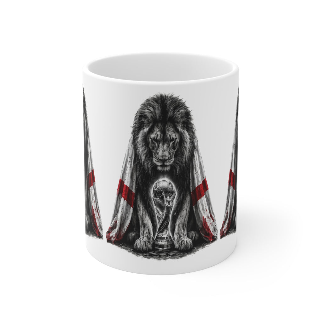 3 Lions England Ceramic Mug — Ceramic Coffee Cup (11oz/15oz)