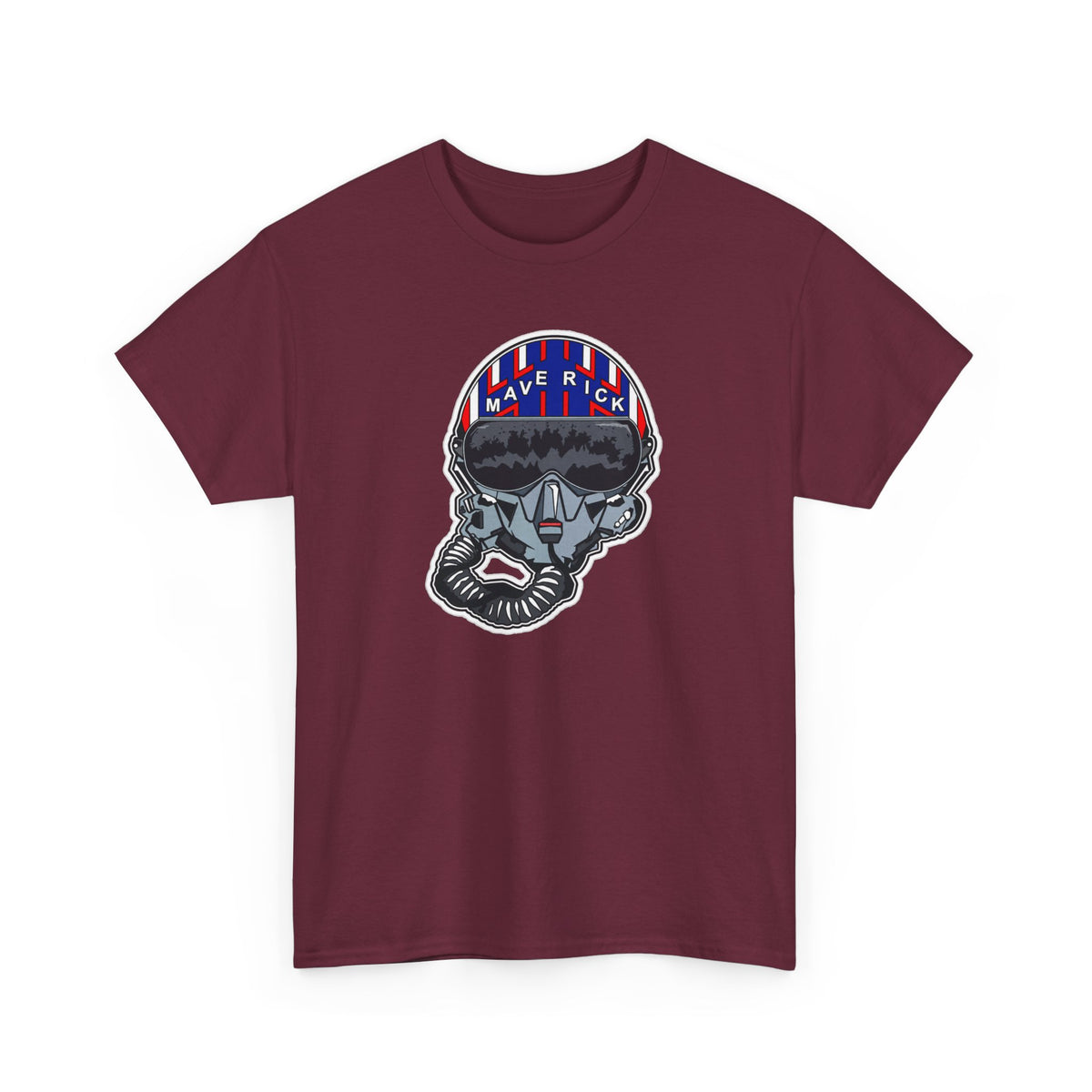 Skull Pilgrim Tee — Retro Striped 'Maverick' Helmet Graphic Shirt