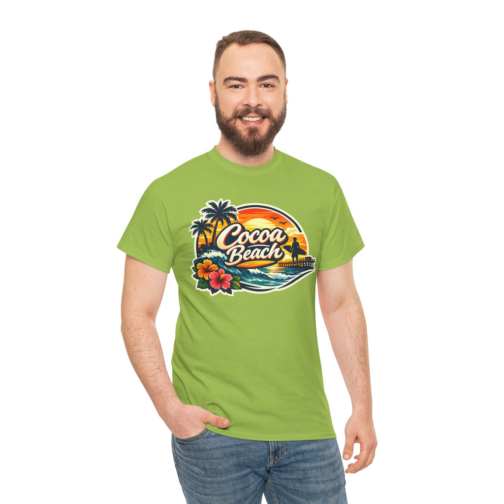 Cocoa Beach Vintage Sunset T-Shirt