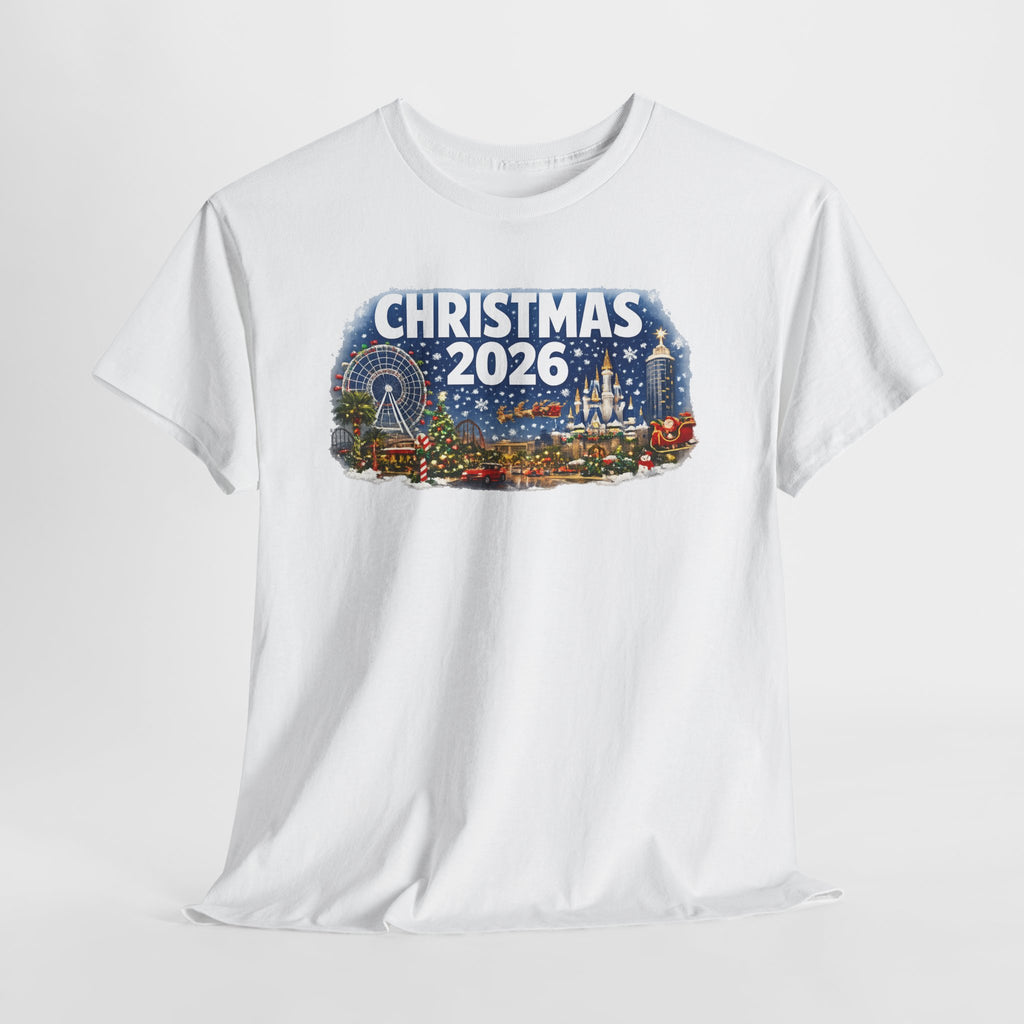 Christmas 2026 Holiday Tee — Festive Winter Village Graphic T-Shirt