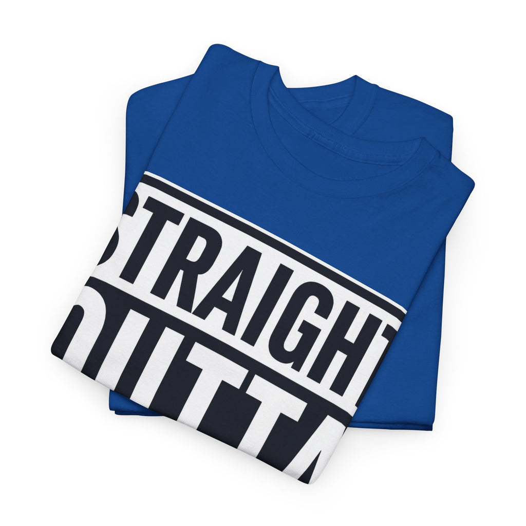 Straight Outta Hell T-Shirt — Bold Gothic Graphic Tee
