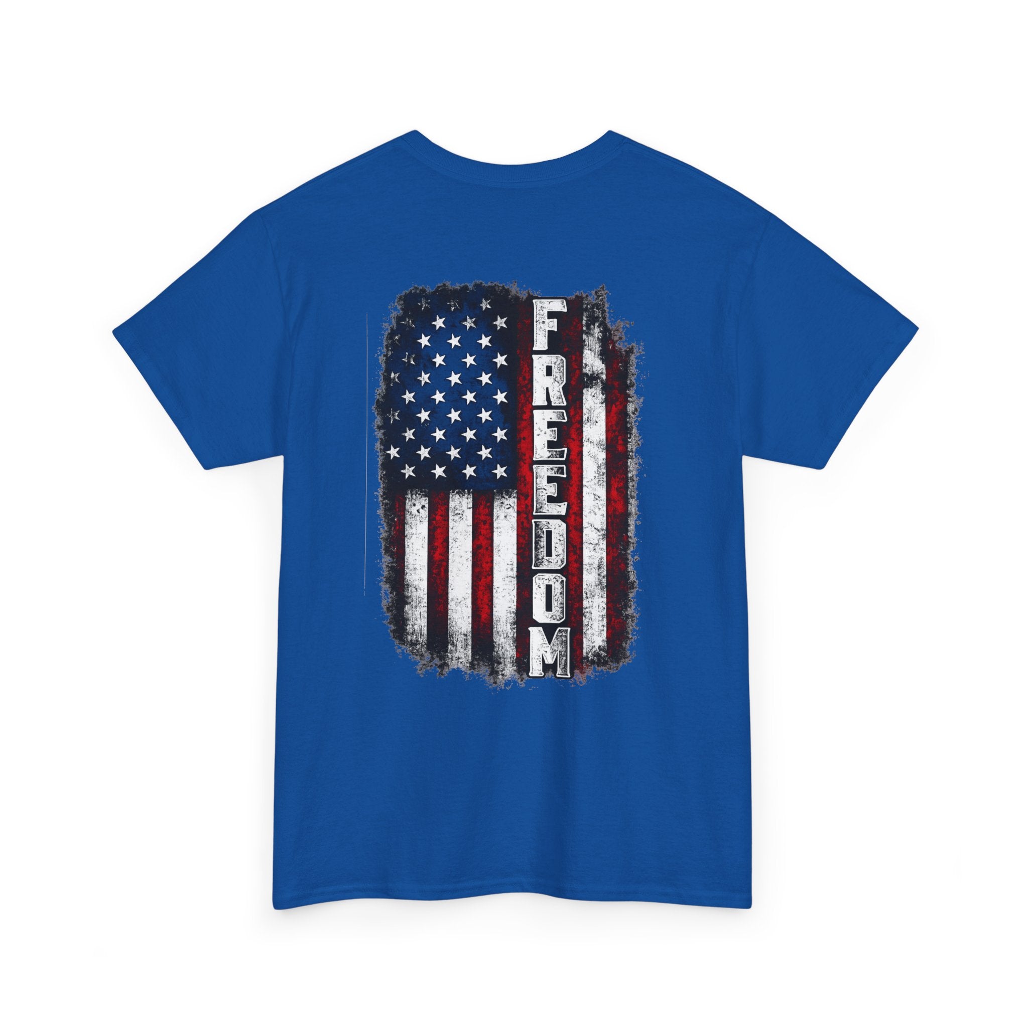 Freedom American Flag T-Shirt — Distressed USA Patriotic Tee