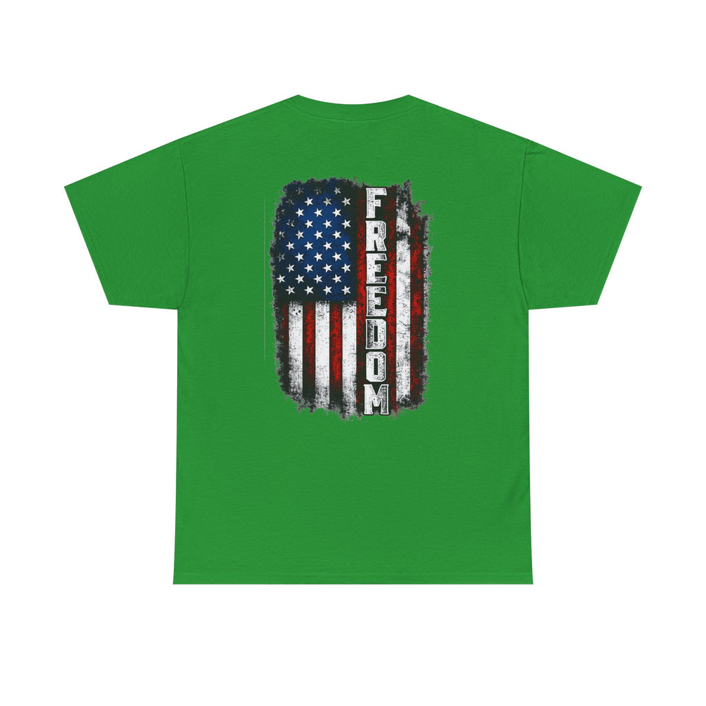 Freedom American Flag T-Shirt — Distressed USA Patriotic Tee