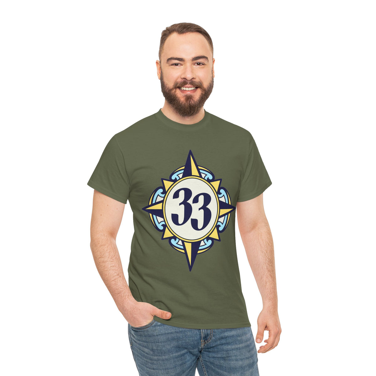 33 Compass Disney Inspired Tee - Nautical Retro Compass Graphic T-Shirt