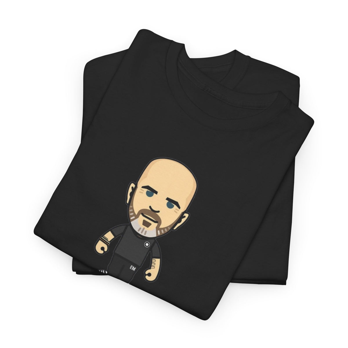 Enzo Maresca Manchester City Character Graphic Cartoon Cotton T-shirt / Tee