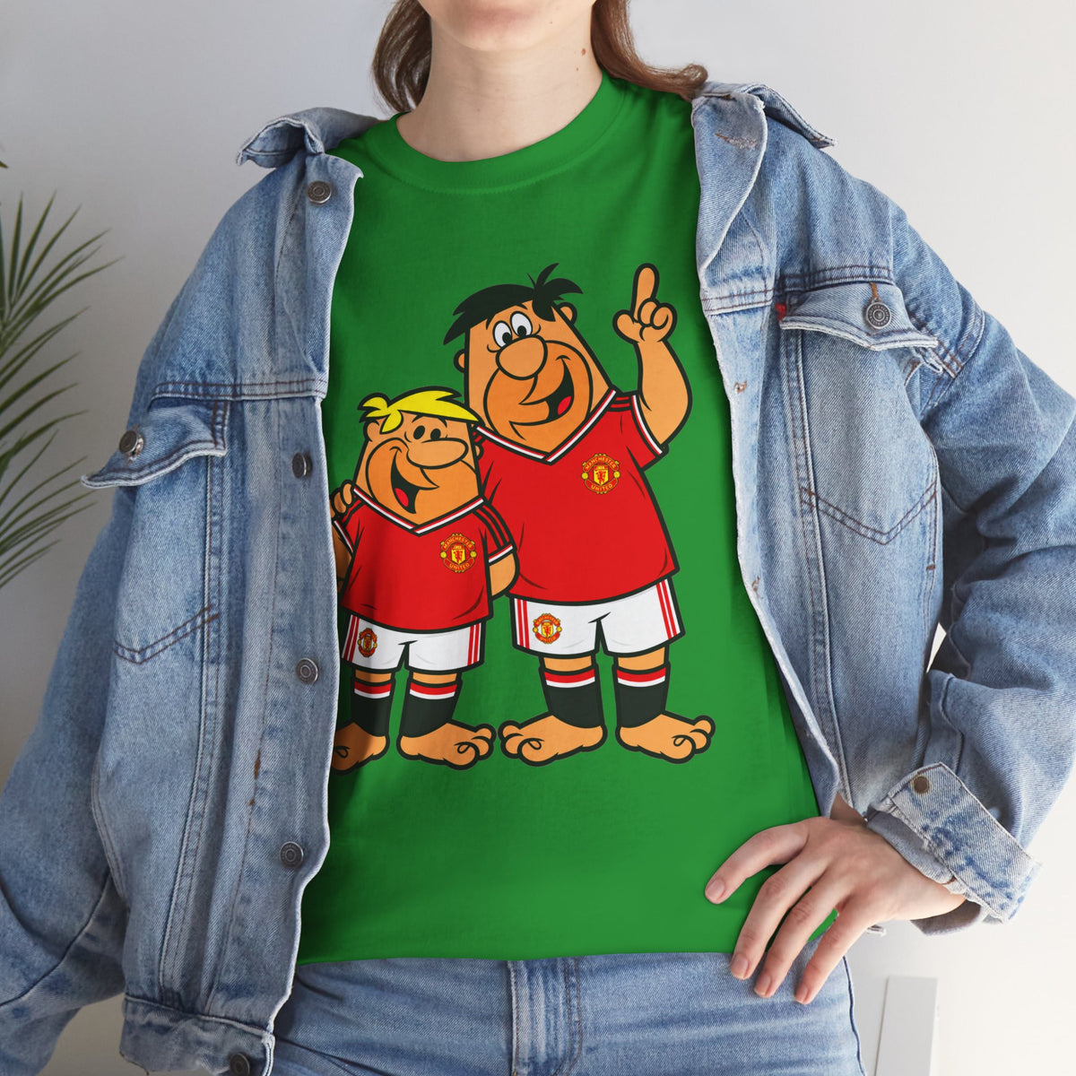 Manchester United The Flintstones Cartoon Football Fans T-Shirt