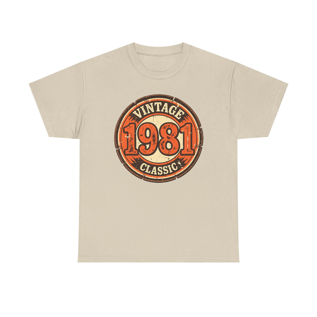 Vintage 1981 Classic T-Shirt — Retro Birthday Tee