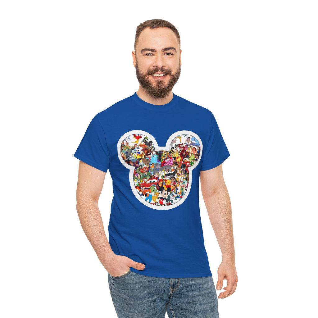 Mickey Collage T-Shirt — Vintage Disney Characters Graphic Tee