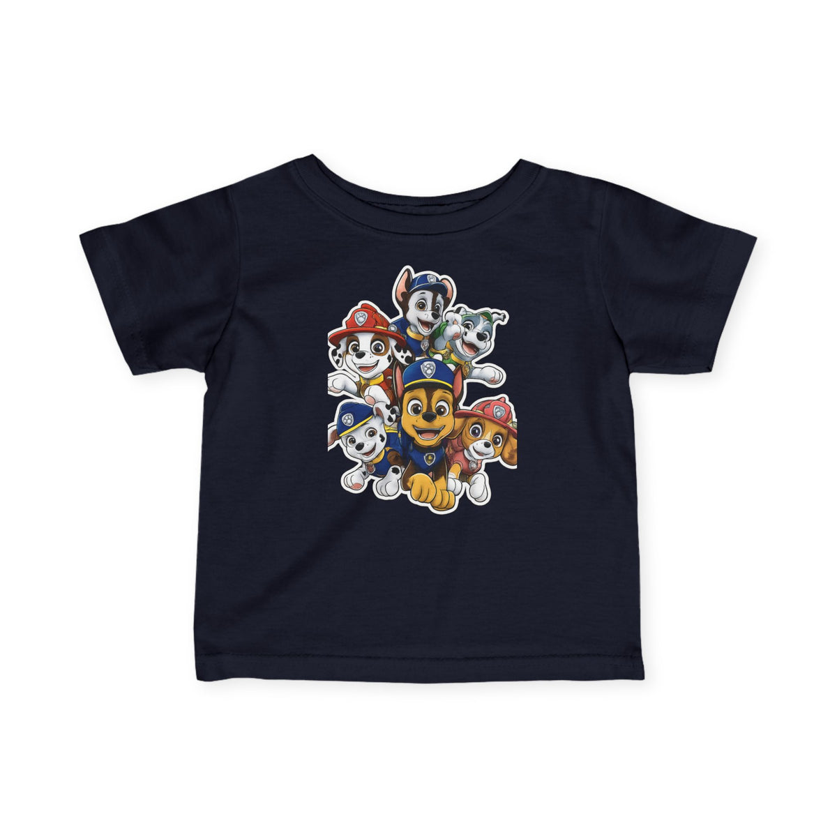 Infant Tee — Cute Cartoon Puppy Crew Graphic Baby T‑Shirt